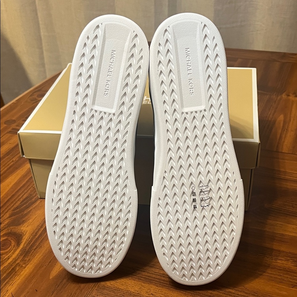 Michael Kors Denim High-Top Sneakers - Picture 6 of 7